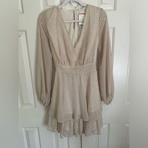 Neutral Cheetah Print Dress